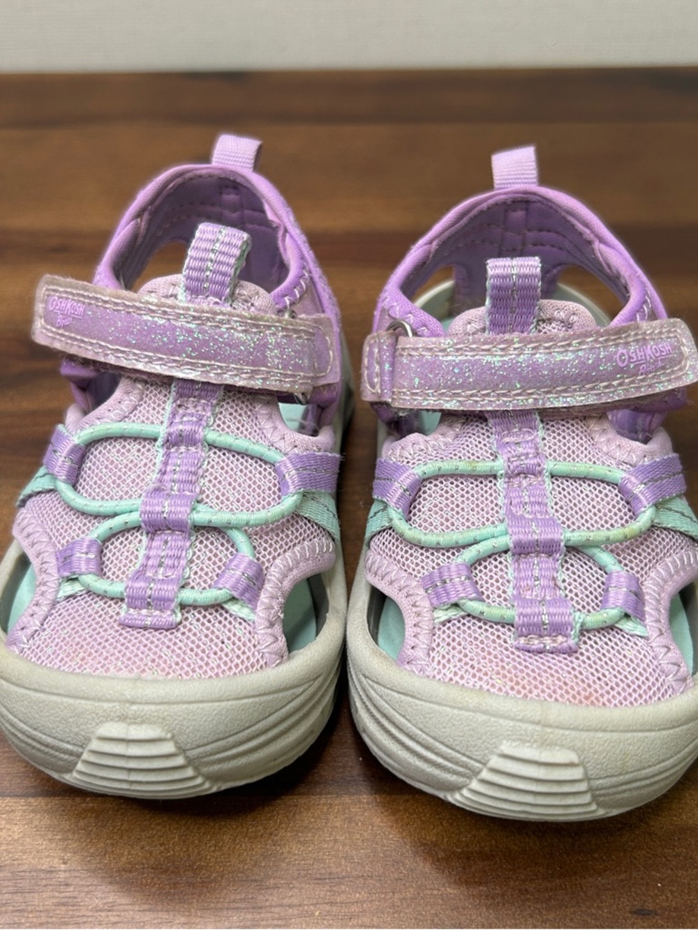 OshKosh B'gosh Lavender and Mint Girls' Active Sandals